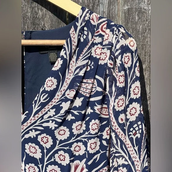 TED Baker Tarissa floral-print tiered crepe mini dress - Picture 9 of 14